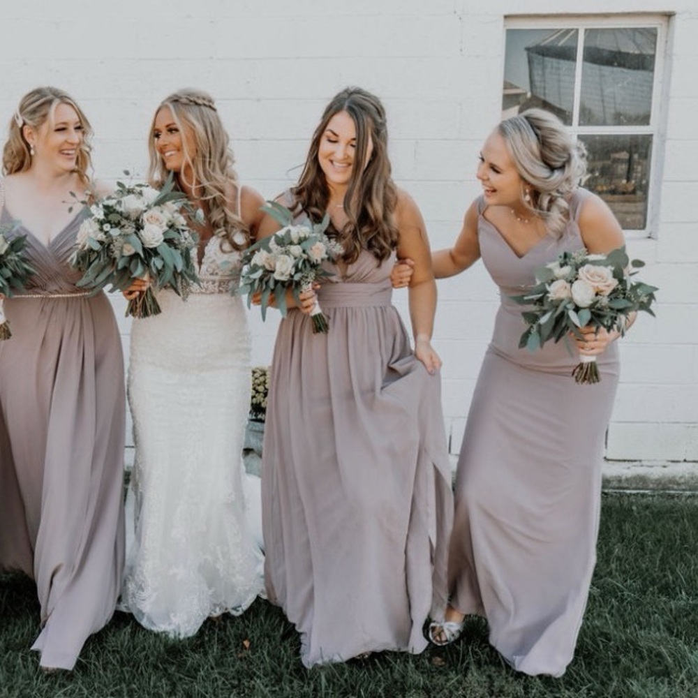 Mink bridesmaid dress
